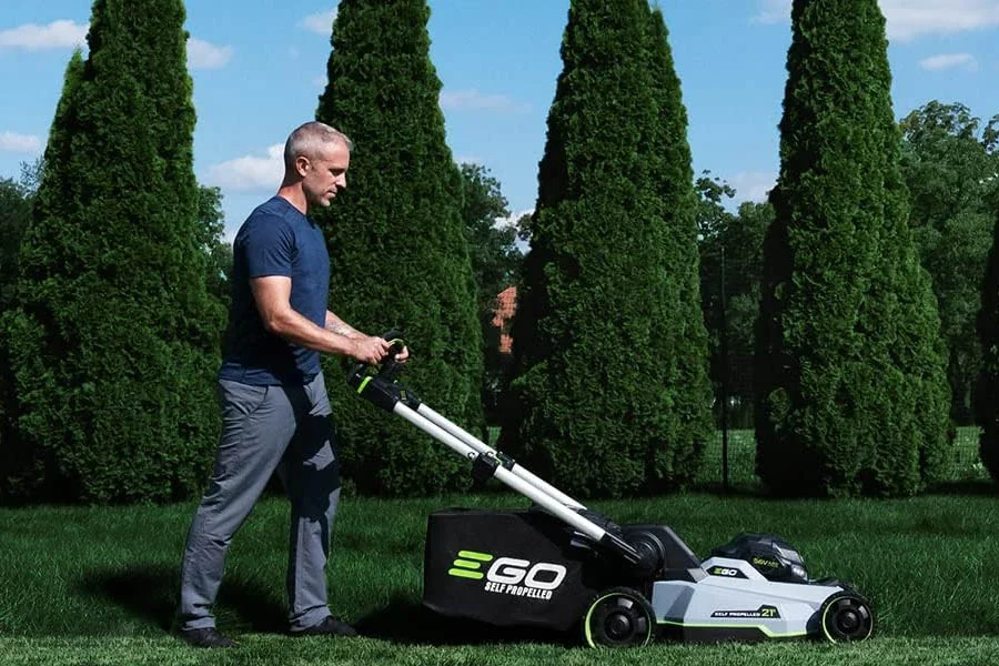 battery push lawn mower
