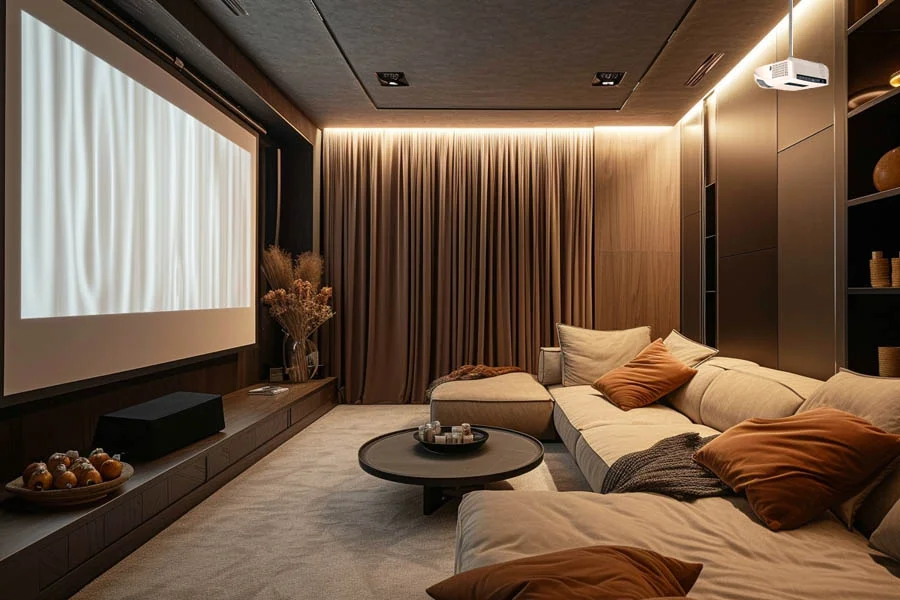 projector and surround sound